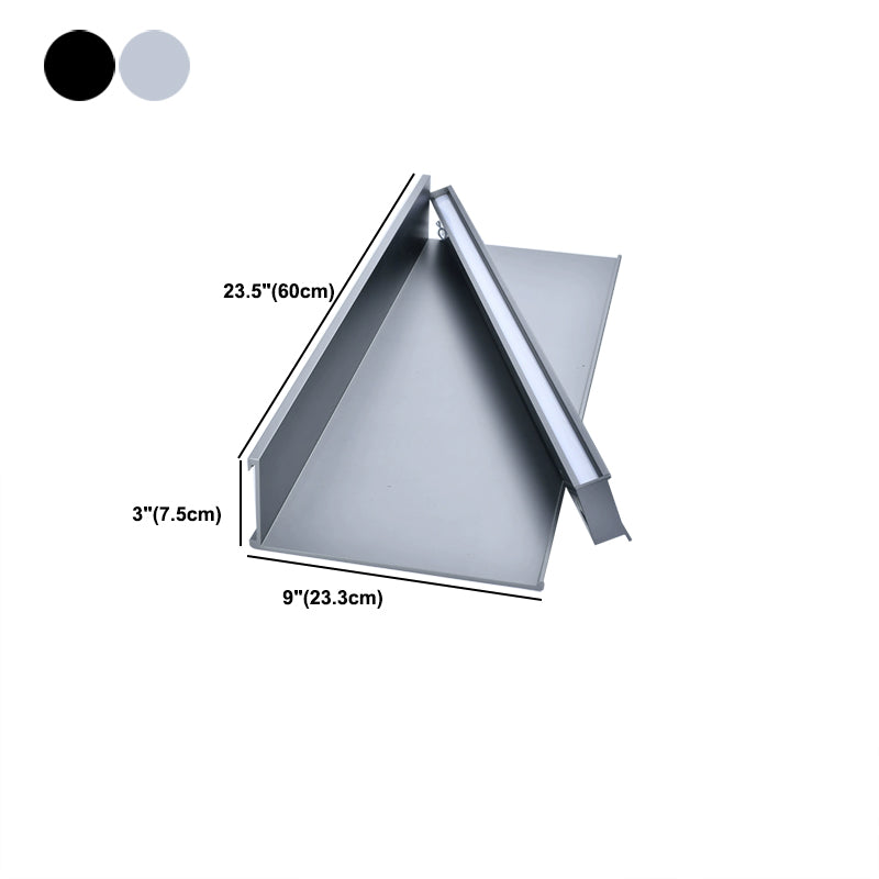 1 Shelf Metal Bookshelf Modern Floating Wall Mounted Bookcase