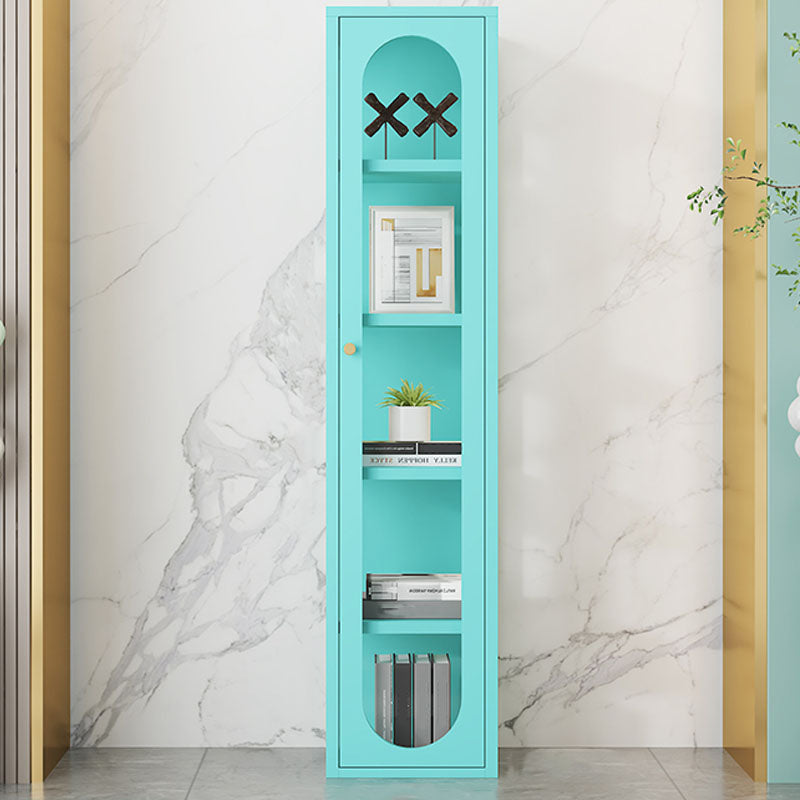 Modern Metal Bookcase Standard Closed Back Bookshelf for Home Office