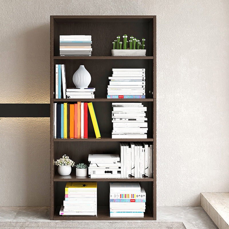 9.5"W Modern Wood Bookshelf Rectangular Shelves Bookcase for Living Room