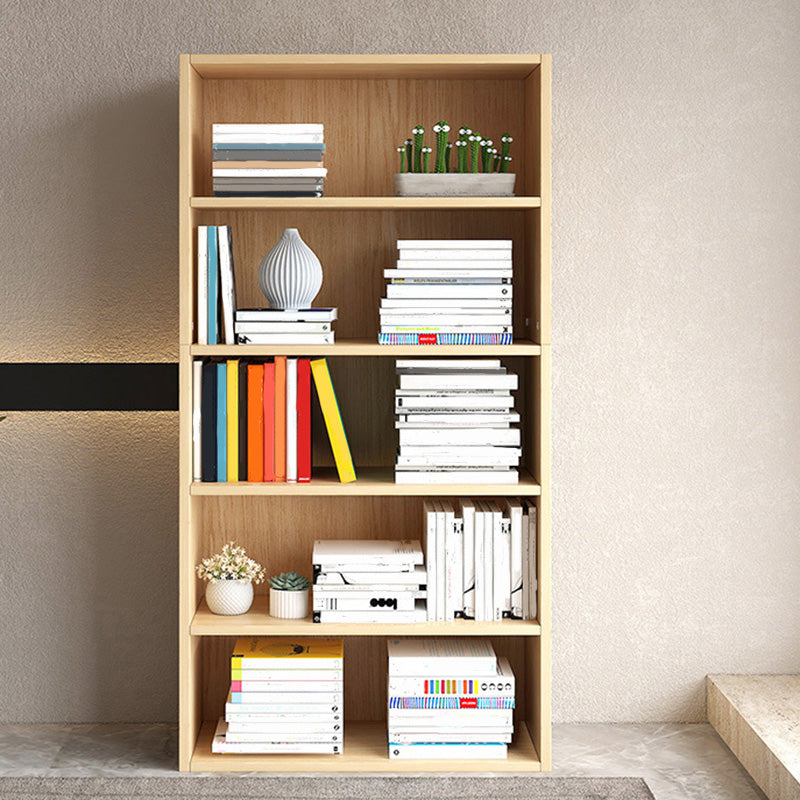 9.5"W Modern Wood Bookshelf Rectangular Shelves Bookcase for Living Room