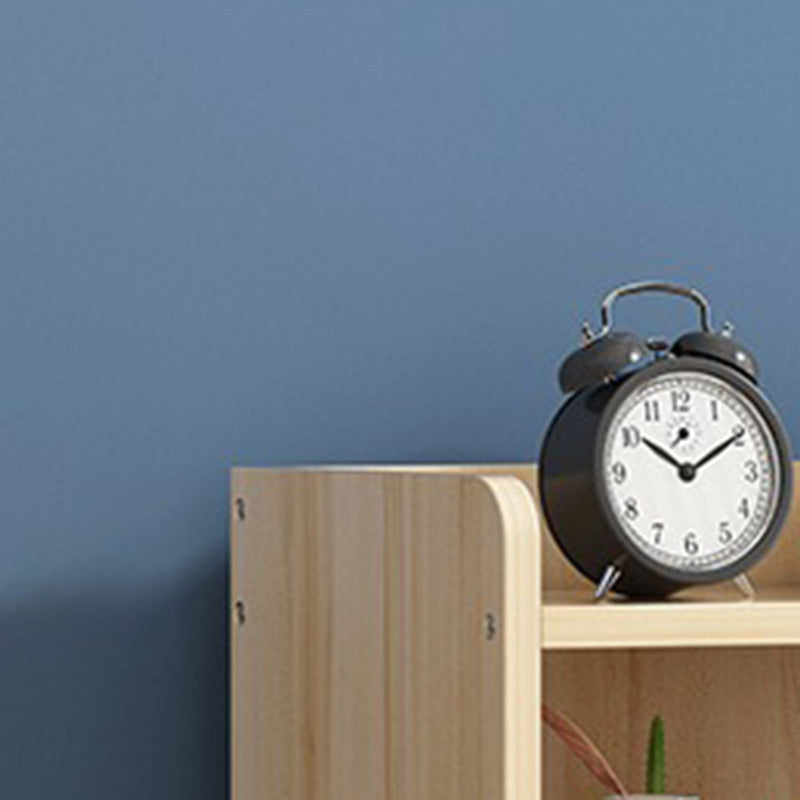 Solid Wood Bookshelf 9.8" W Natural Standard Bookcase with Rectangular Shelves