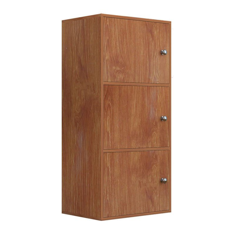 Modem Bookcase Engineered Wood Standard Bookshelf with Doors