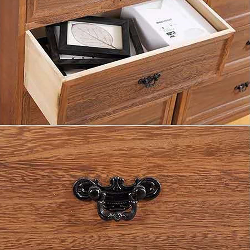 Traditional Matte Finish Storage Chest Bedroom Solid Wood Dresser