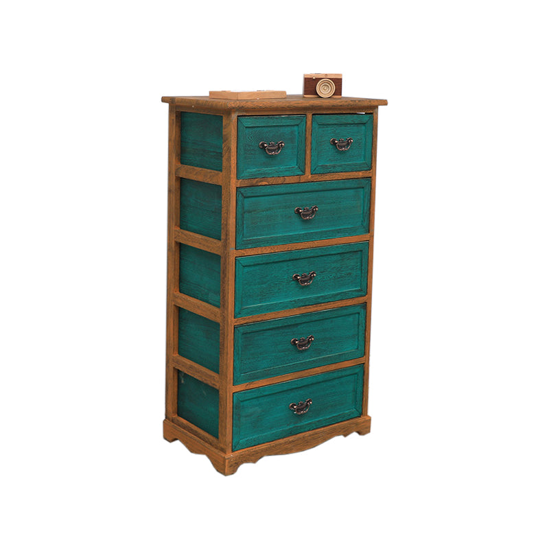 Traditional Matte Finish Storage Chest Bedroom Solid Wood Dresser