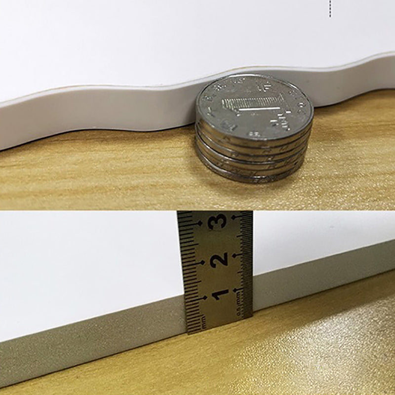 Modern White Bookcase Corner Engineered Wood Bookshelf with Rectangular Shelves