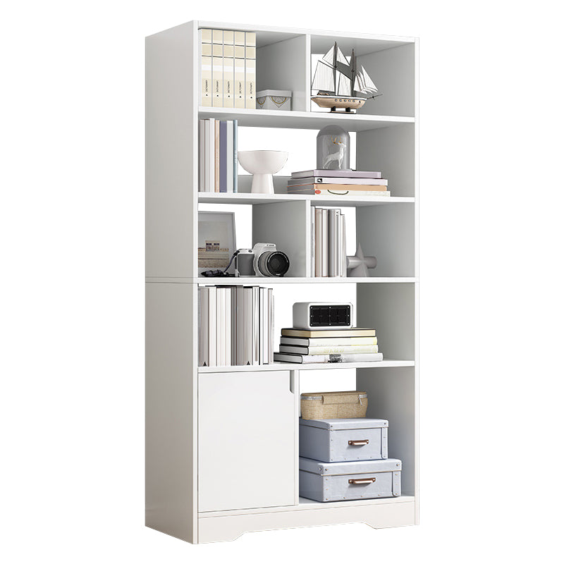 Floor Standard Bookshelf with Drawer Living Room Wooden Bookcase Rack Shelf