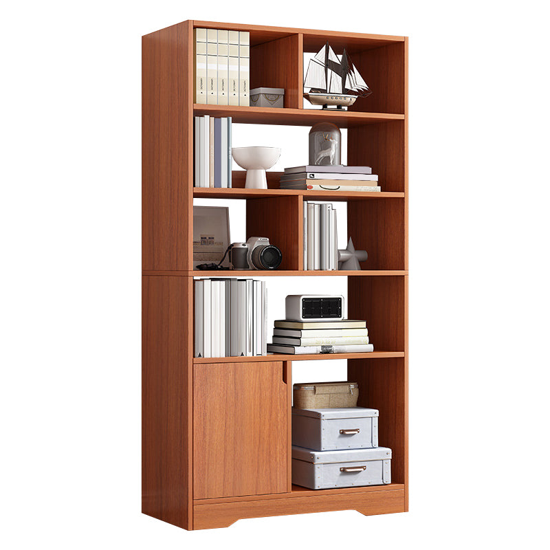 Floor Standard Bookshelf with Drawer Living Room Wooden Bookcase Rack Shelf