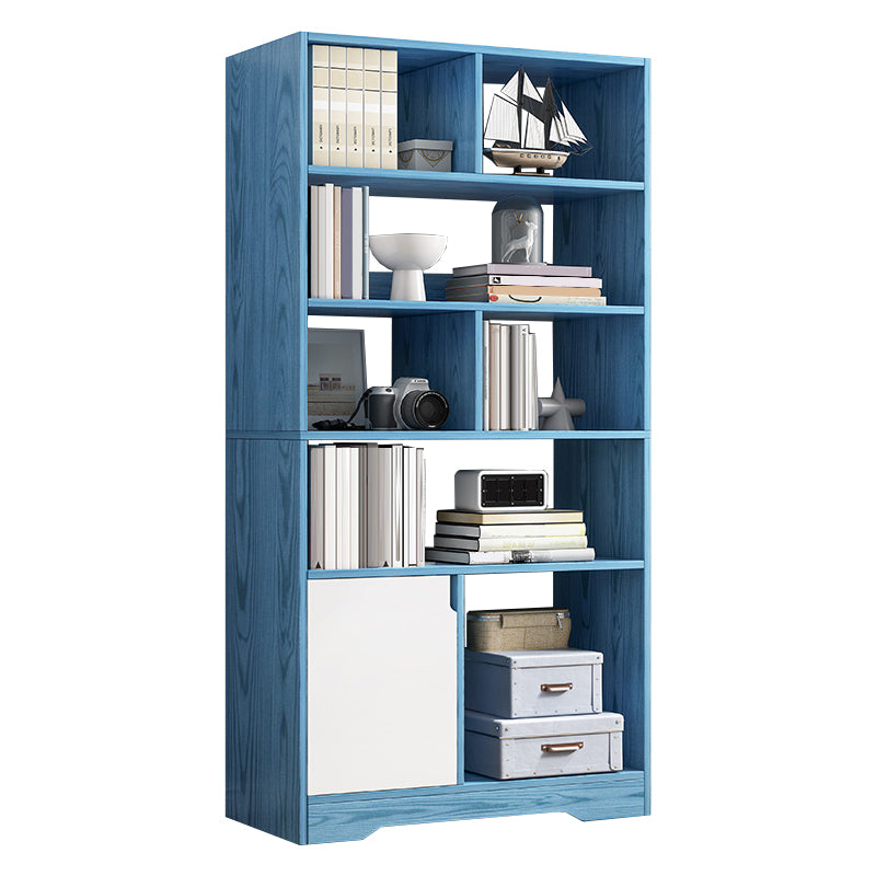 Floor Standard Bookshelf with Drawer Living Room Wooden Bookcase Rack Shelf