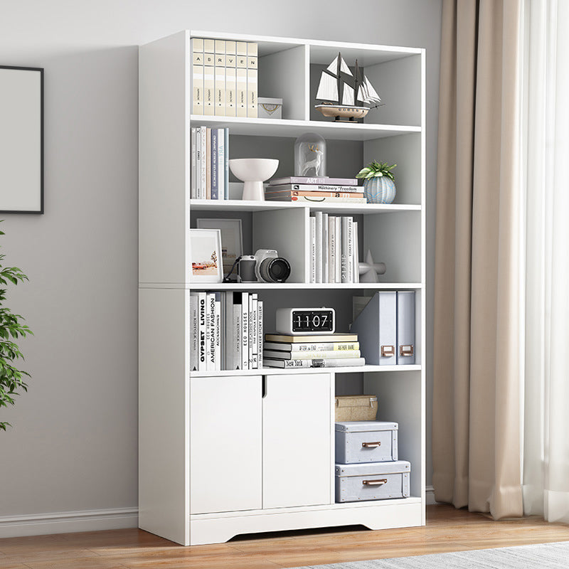 Floor Standard Bookshelf with Drawer Living Room Wooden Bookcase Rack Shelf