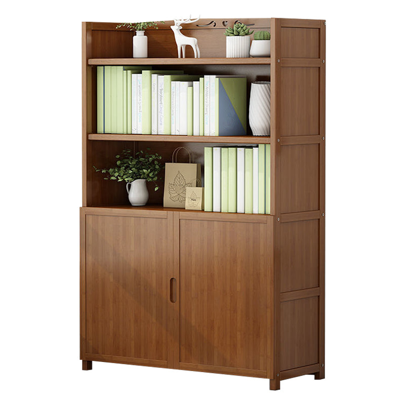 Walnut Bookcase Floor Multi-layer Storage Rack Student Home Bookshelf