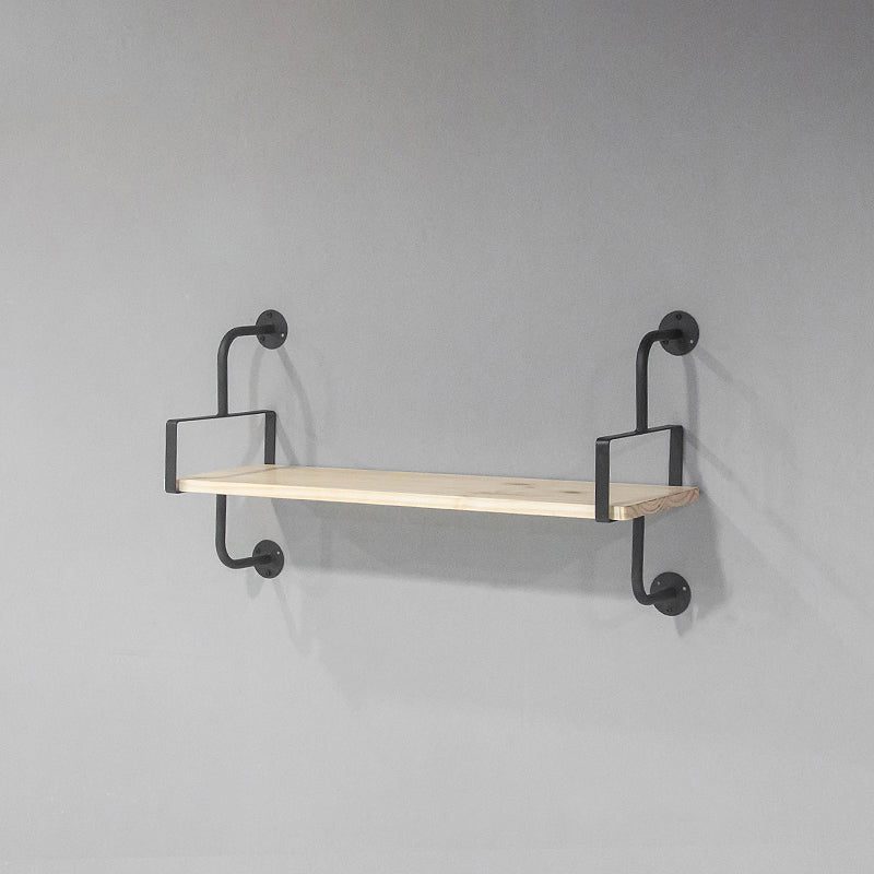 Industrial Wooden Floating Bookshelf Home Wall Mounted Bookcase