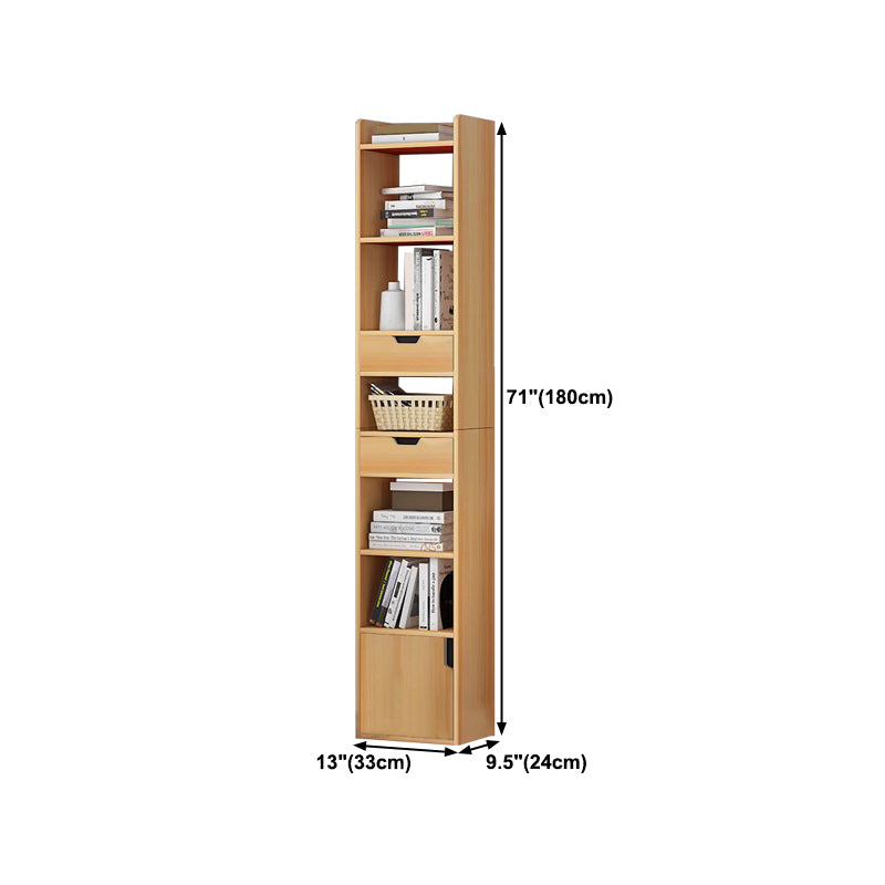 Contemporary Manufactured Wood Bookshelf Home Standard Bookcase