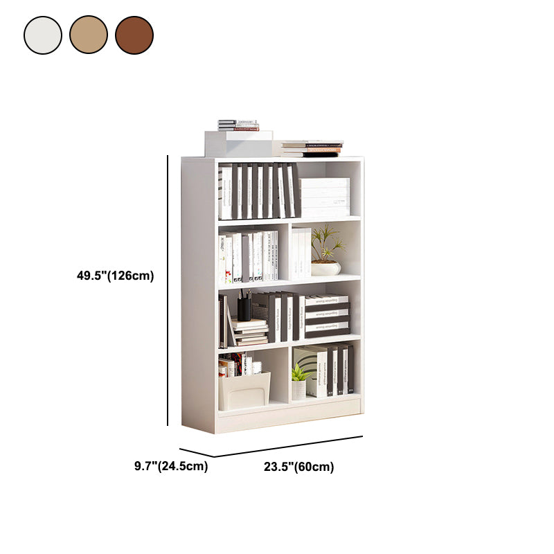 Modem Bookcase, Engineered Wood Standard Bookshelf With Rectangular Shelves