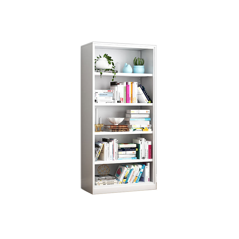 Modern Steel Bookcase Closed Back Bookshelf for Any Room, 13"W