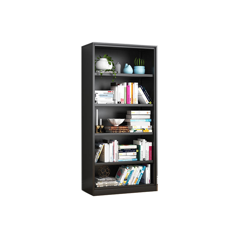 Modern Steel Bookcase Closed Back Bookshelf for Any Room, 13"W
