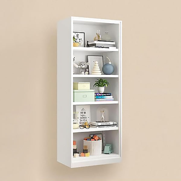 Modern Steel Bookcase Closed Back Bookshelf for Any Room, 13"W