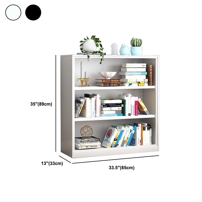 Modern Steel Bookcase Closed Back Bookshelf for Any Room, 13"W