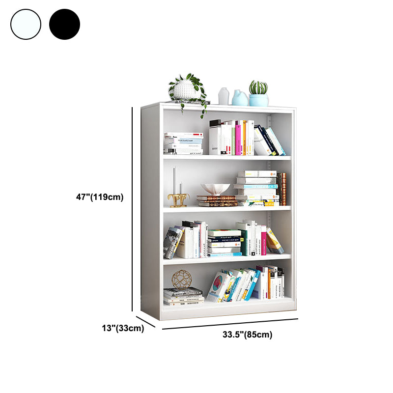 Modern Steel Bookcase Closed Back Bookshelf for Any Room, 13"W