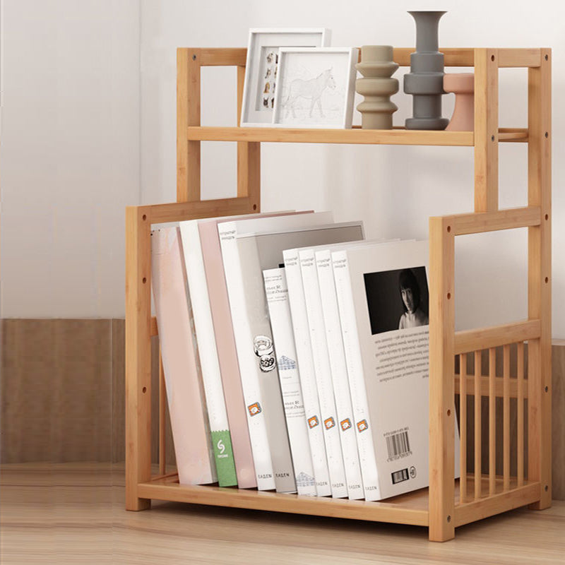 Contemporary Bamboo Bookcase 9-inch Wide Home Standard Bookshelf