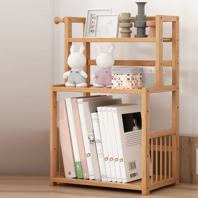 Contemporary Bamboo Bookcase 9-inch Wide Home Standard Bookshelf