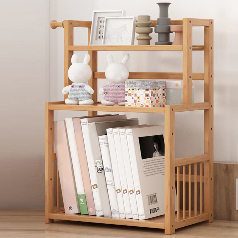 Contemporary Bamboo Bookcase 9-inch Wide Home Standard Bookshelf