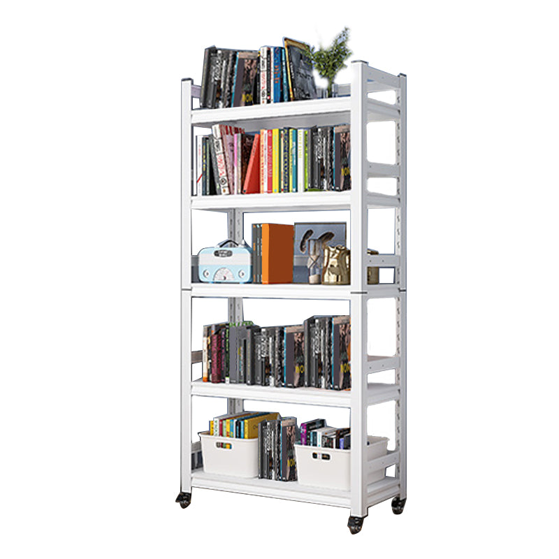 Open Standard Bookshelf Modern Minimalist Metal Rectangular Bookcase