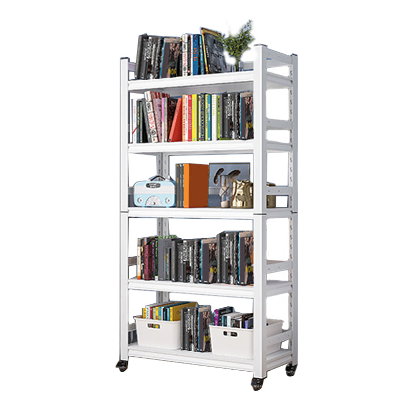 Open Standard Bookshelf Modern Minimalist Metal Rectangular Bookcase