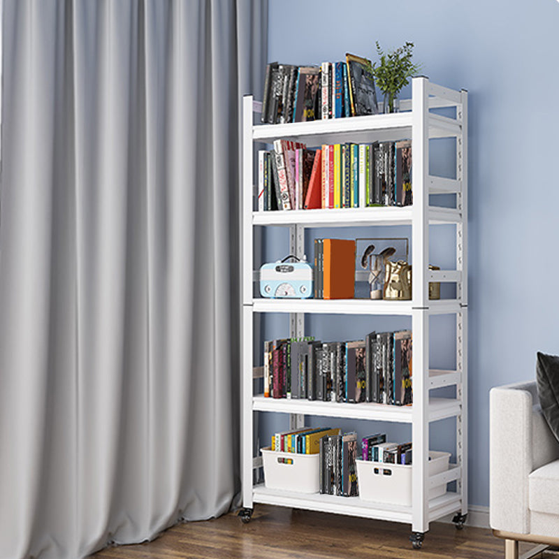 Open Standard Bookshelf Modern Minimalist Metal Rectangular Bookcase