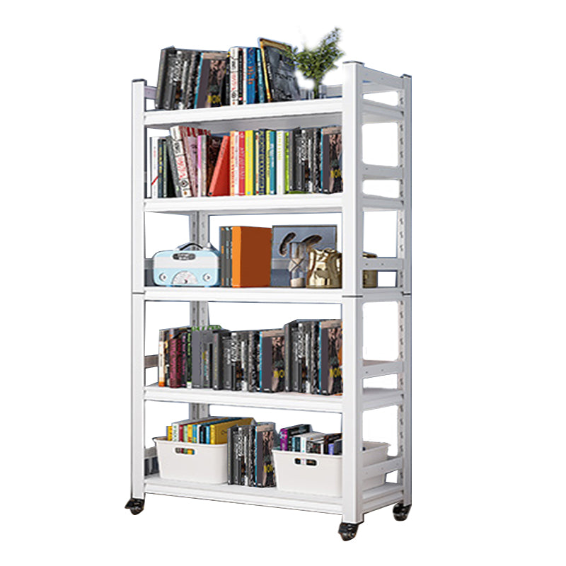 Open Standard Bookshelf Modern Minimalist Metal Rectangular Bookcase