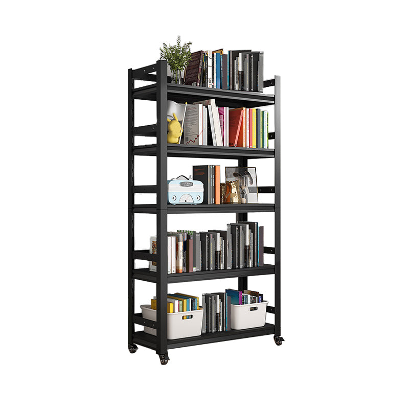 Open Standard Bookshelf Modern Minimalist Metal Rectangular Bookcase
