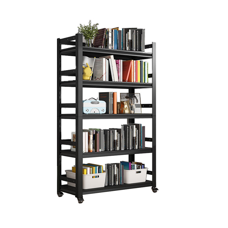 Open Standard Bookshelf Modern Minimalist Metal Rectangular Bookcase