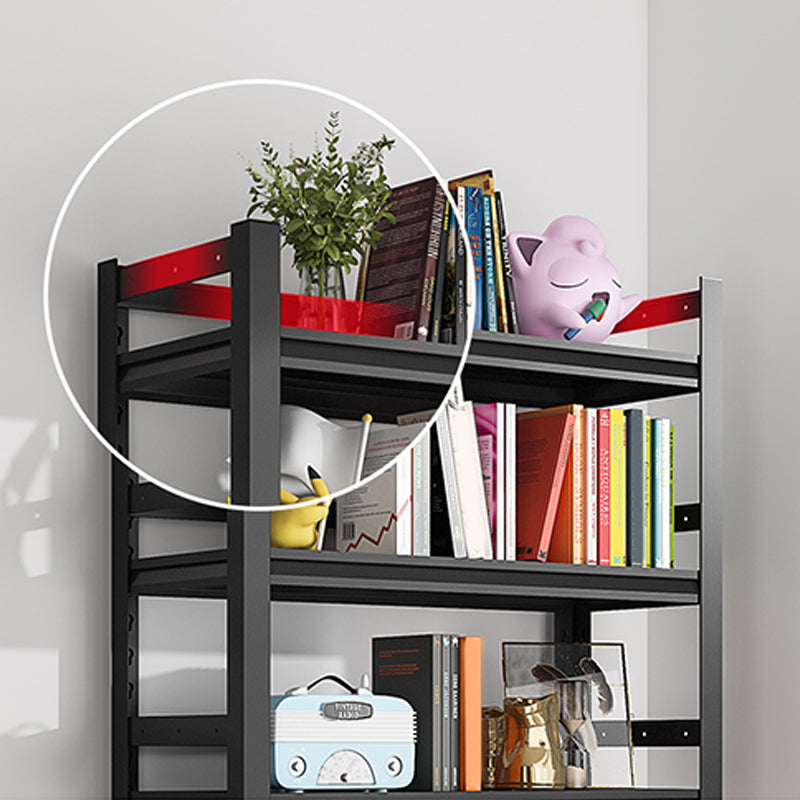 Open Standard Bookshelf Modern Minimalist Metal Rectangular Bookcase