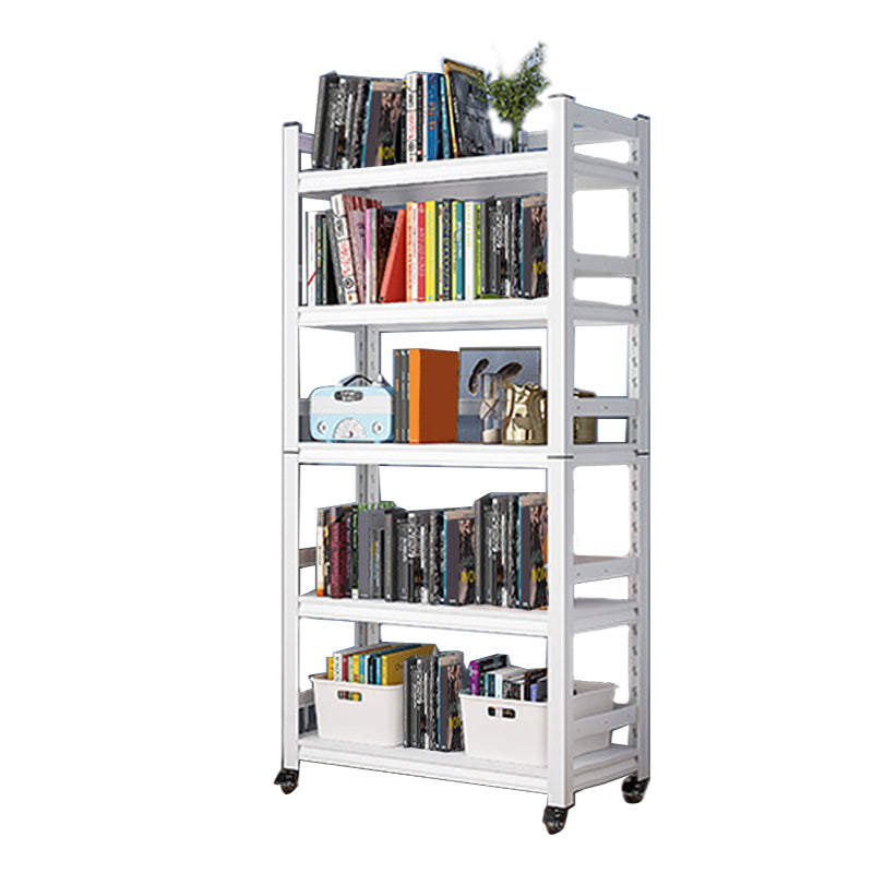 Open Standard Bookshelf Modern Minimalist Metal Rectangular Bookcase