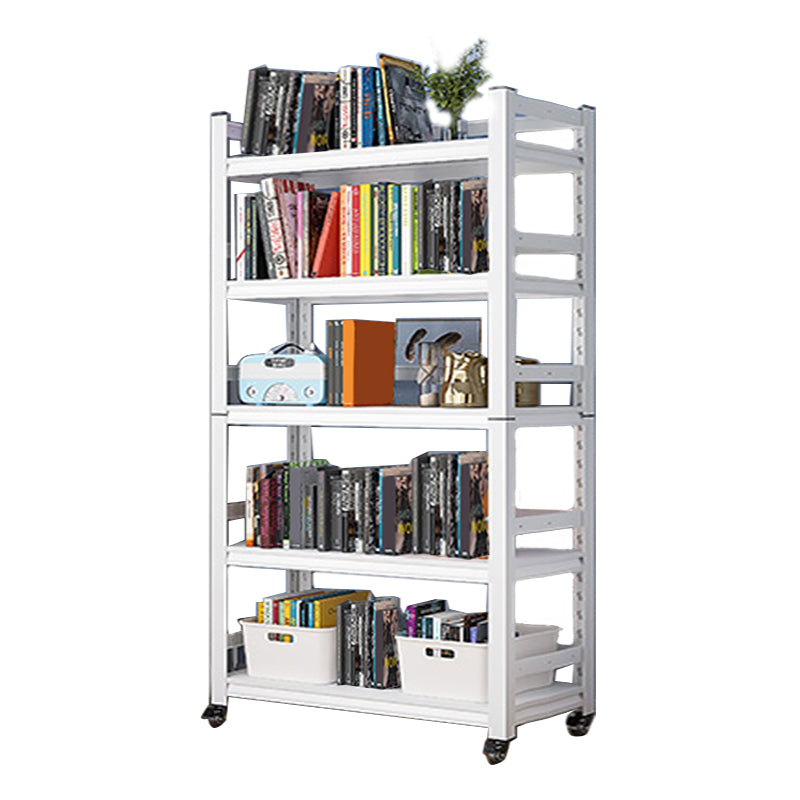 Open Standard Bookshelf Modern Minimalist Metal Rectangular Bookcase