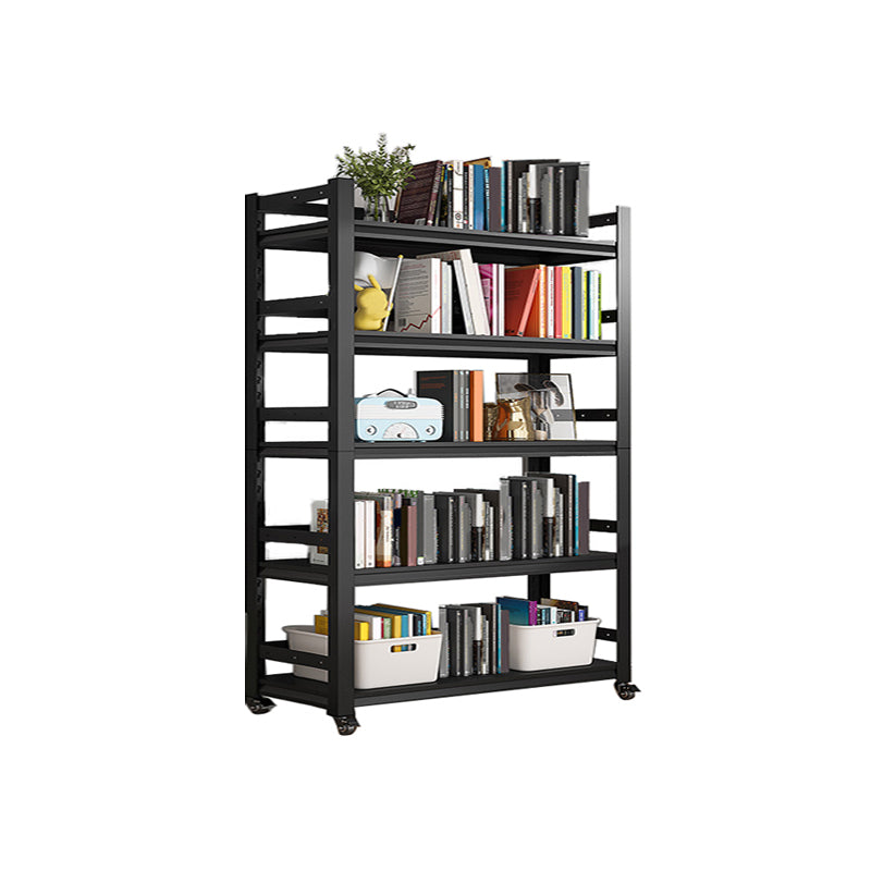 Open Standard Bookshelf Modern Minimalist Metal Rectangular Bookcase