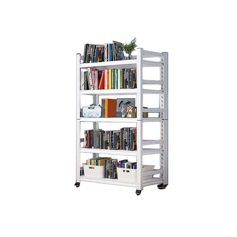 Open Standard Bookshelf Modern Minimalist Metal Rectangular Bookcase