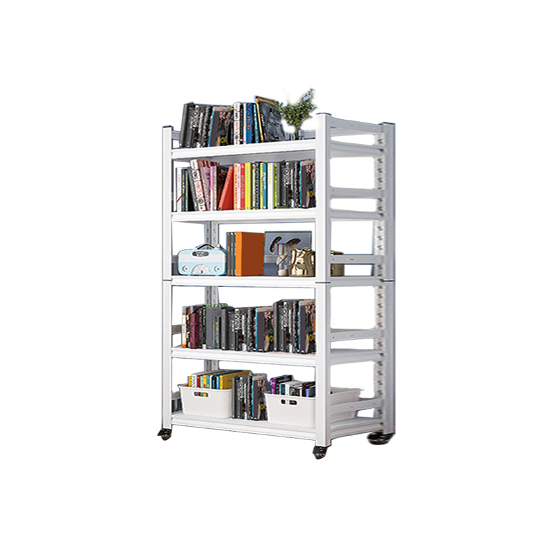 Open Standard Bookshelf Modern Minimalist Metal Rectangular Bookcase