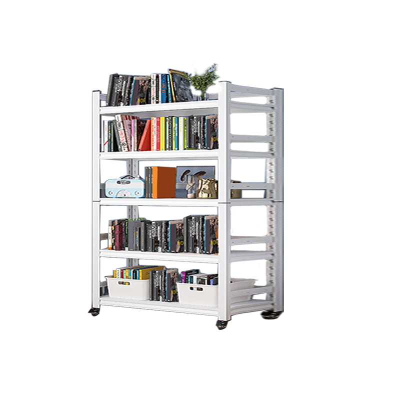 Open Standard Bookshelf Modern Minimalist Metal Rectangular Bookcase