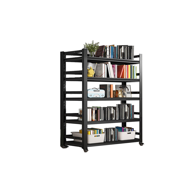 Open Standard Bookshelf Modern Minimalist Metal Rectangular Bookcase