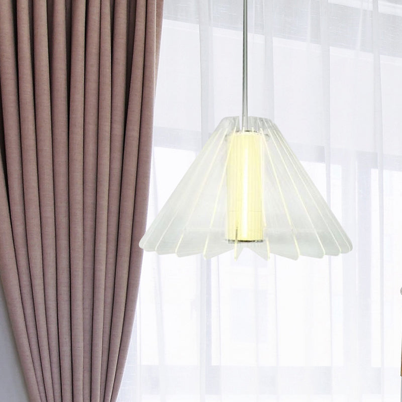Éclairage à l'éclairage large éclairage moderniste verre transparent 1 plafond de salle à manger de tête Lumière suspendue