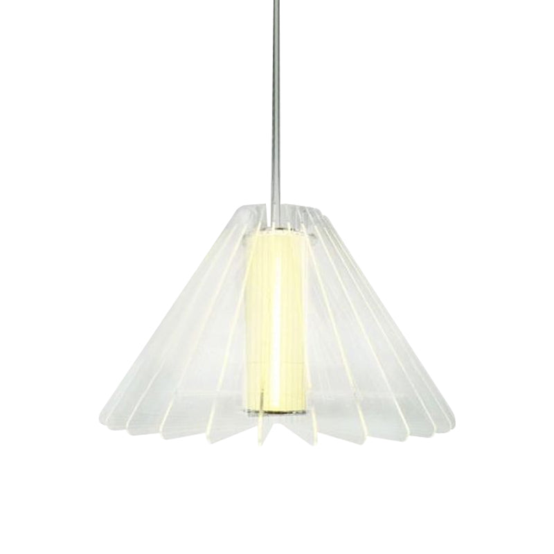 Éclairage à l'éclairage large éclairage moderniste verre transparent 1 plafond de salle à manger de tête Lumière suspendue
