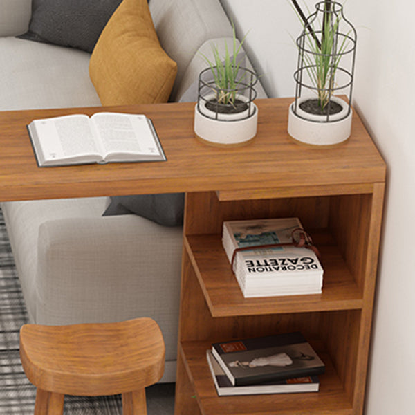 Modern Bar Table Set 1/2/3 Pcs Solid Wood Bar Table and Backless Bar Stools