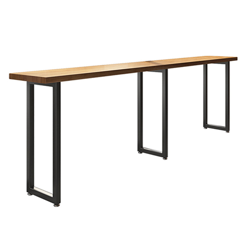 Industrial Rectangle Bar Table Set 1/7 Pieces Solid Wood Counter Table