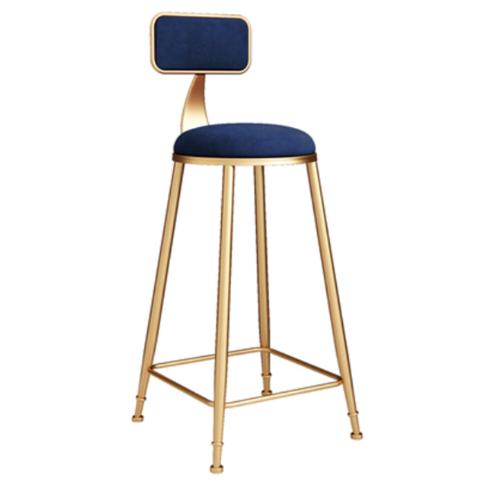 Glam 1/7 Pieces Bar Table Set Rectangle Stone Counter Table with High Stools