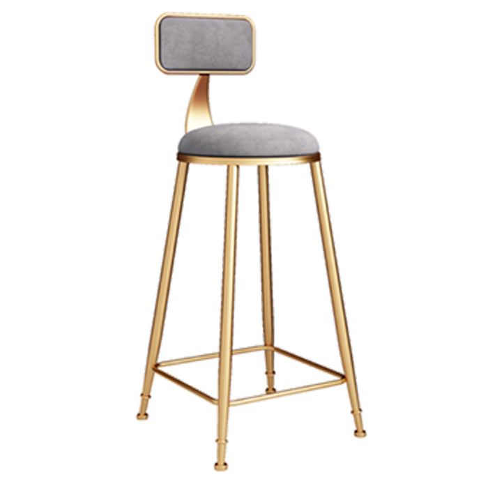 Glam 1/7 Pieces Bar Table Set Rectangle Stone Counter Table with High Stools