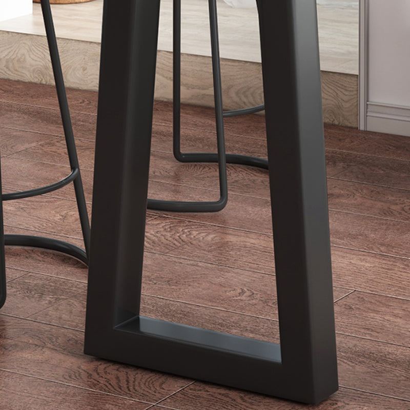 Industrial Counter Height Set 1/2/3 Pcs Solid Wood Bar Table and Stools