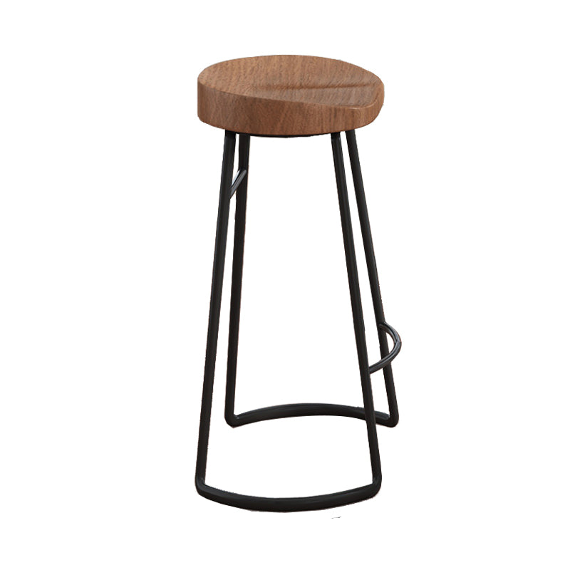 Industrial Counter Height Set 1/2/3 Pcs Solid Wood Bar Table and Stools