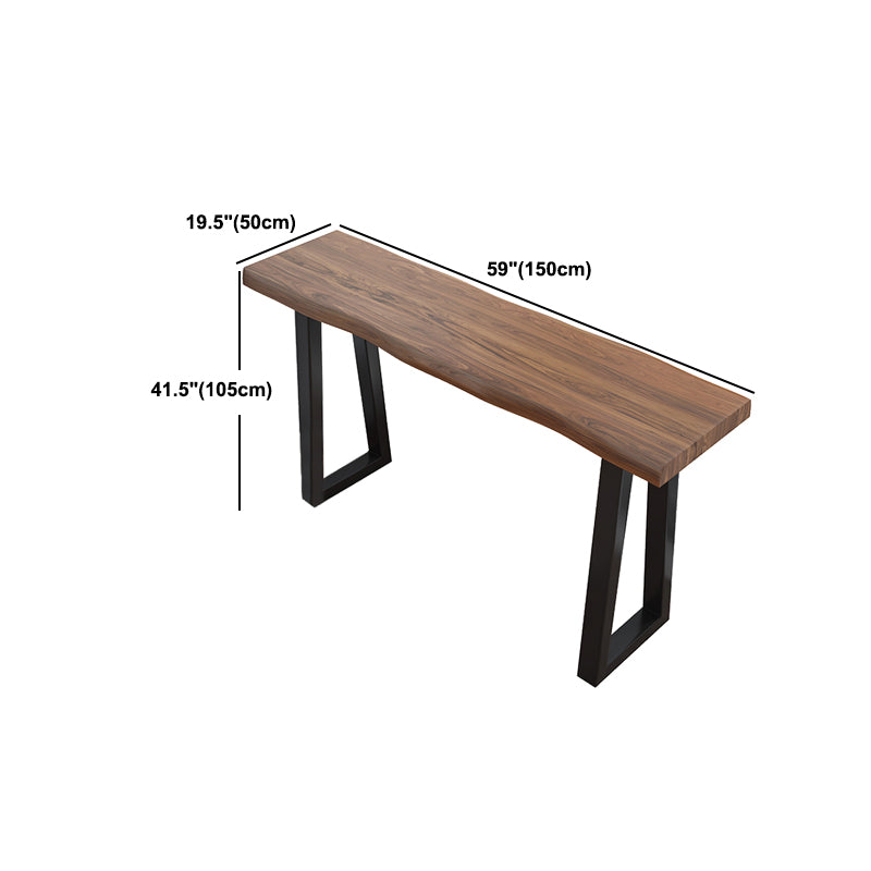 Industrial Counter Height Set 1/2/3 Pcs Solid Wood Bar Table and Stools