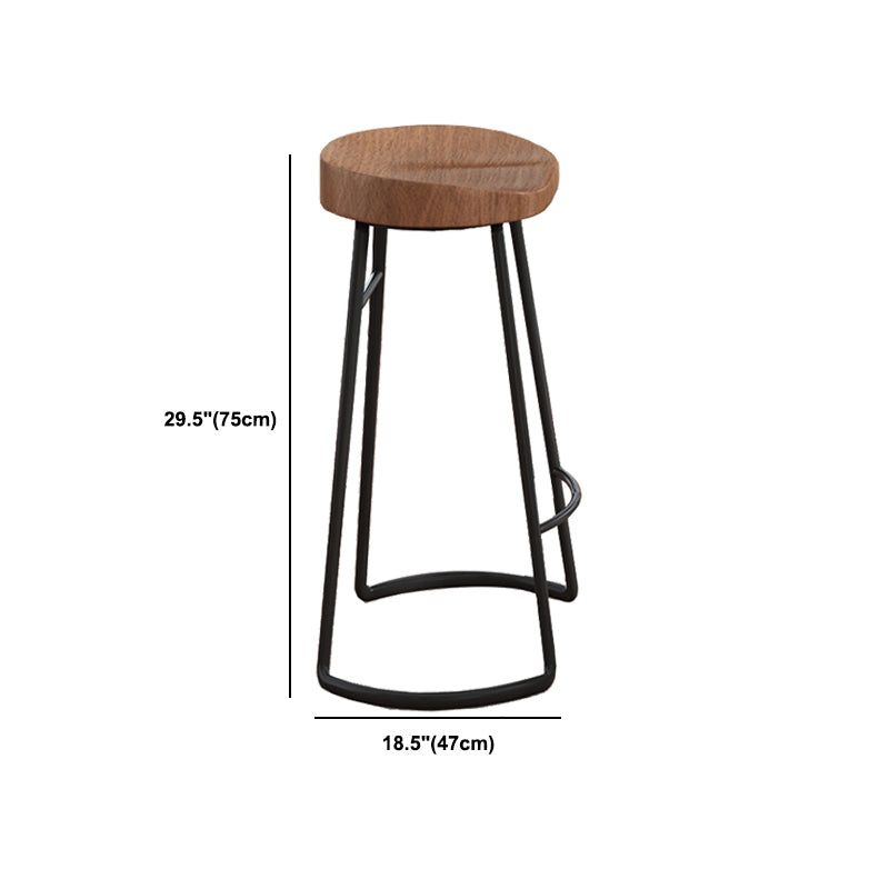 Industrial Counter Height Set 1/2/3 Pcs Solid Wood Bar Table and Stools