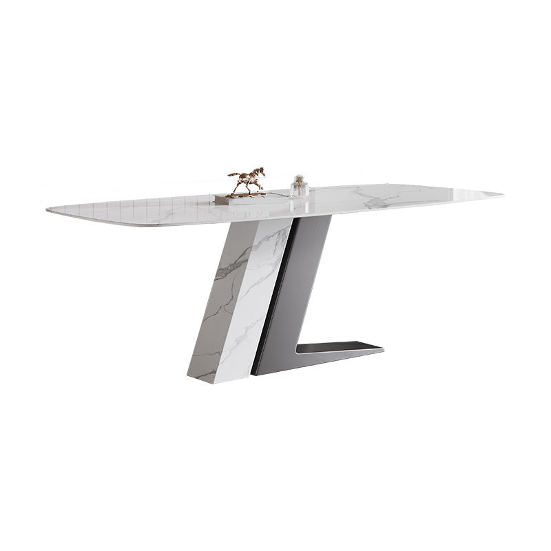 Contemporary Dining Set 1/4/5/7 Pcs Dining Table Set with Sintered Stone Top